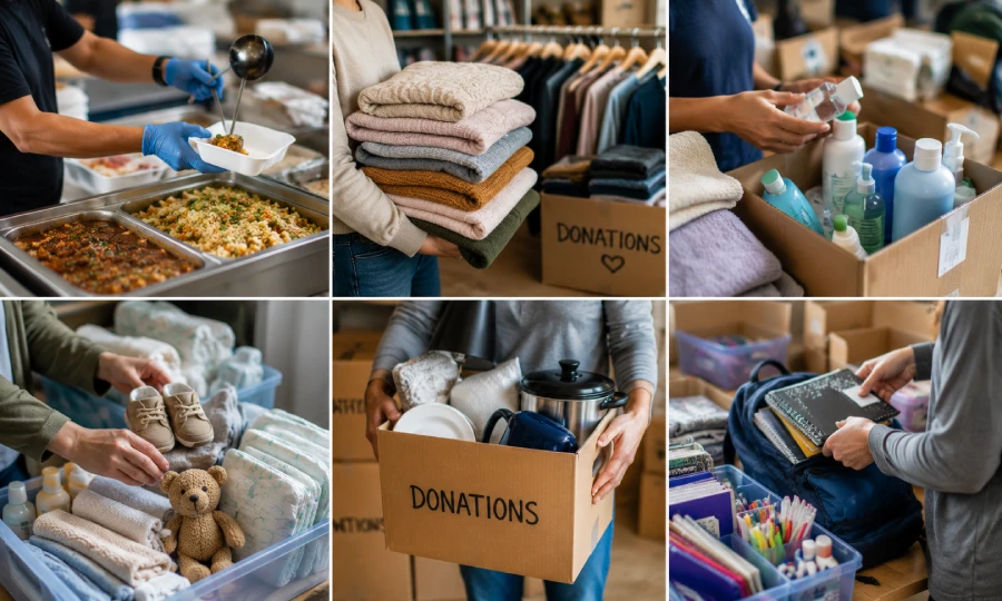 Household essentials distributed to families in need