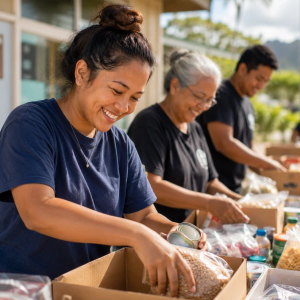 Donation drive providing essential resources to local communities